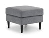 Hayward Ottoman - Dark Grey Chenille Fabric Ottoman Julian Bowen V2 