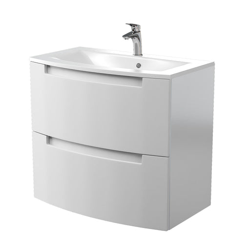 Henley Gloss White 600mm Wall Mounted Cabinet Bathroom Furniture Vendor 116 