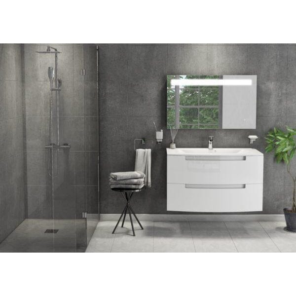 Henley Gloss White 800mm Wall Mounted Cabinet Bathroom Furniture Vendor 116 