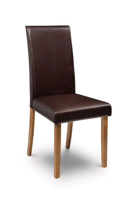 Hudson Dining Chair - Brown (2 Per Box) Dining Chairs Julian Bowen V2 