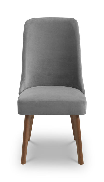 Huxley Chenille Dining Chair - Dusk Grey (2 Per Box) Dining Chairs Julian Bowen V2 