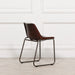 Leather Industrial Saddle Style Dining Chair Dining Chairs Maison Repro 