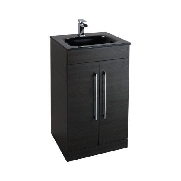 Idon Black 500mm 2 Door Basin Unit Bathroom Furniture Vendor 116 