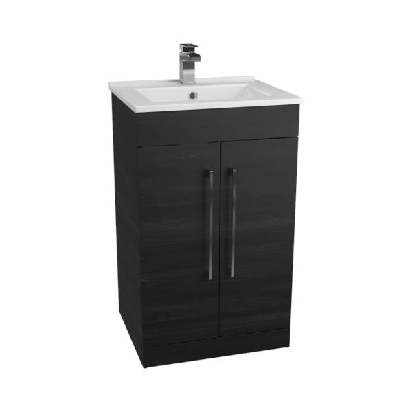 Idon Black 500mm 2 Door Basin Unit Bathroom Furniture Vendor 116 