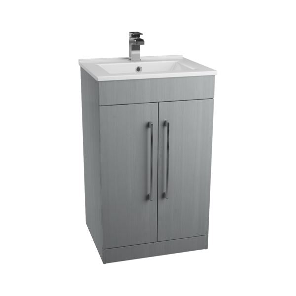 Idon Grey 500mm 2 Door Basin Unit Bathroom Furniture Vendor 116 