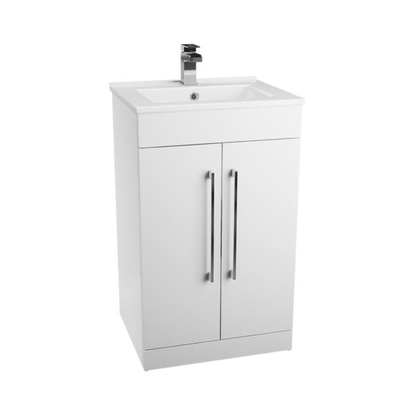 Idon Gloss White 500mm 2 Door Basin Unit Bathroom Furniture Vendor 116 