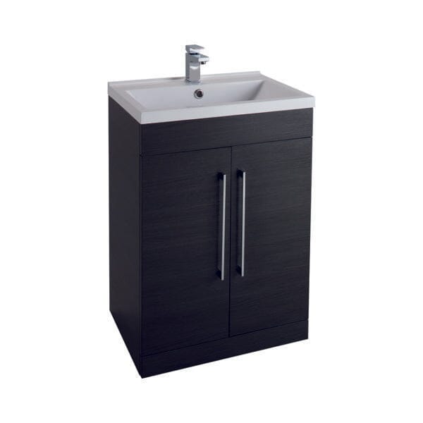 Idon Black 600mm 2 Door Basin Unit Bathroom Furniture Vendor 116 