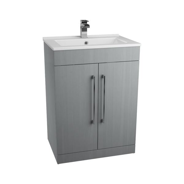 Idon Grey 600mm 2 Door Basin Unit Bathroom Furniture Vendor 116 