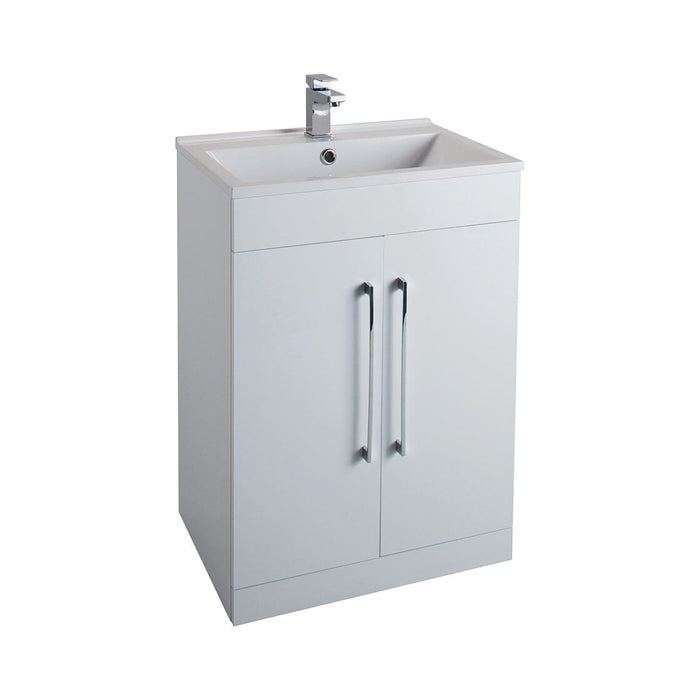 Idon Gloss White 600mm 2 Door Basin Unit Bathroom Furniture Vendor 116 