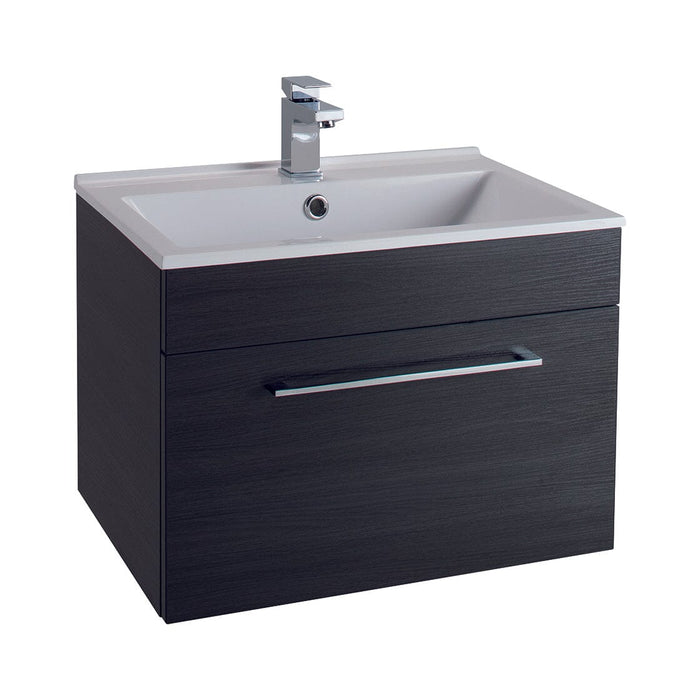 Idon Black 600mm 1 Drawer Basin Unit Bathroom Furniture Vendor 116 