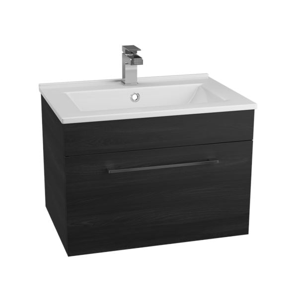 Idon Black 600mm 1 Drawer Basin Unit Bathroom Furniture Vendor 116 