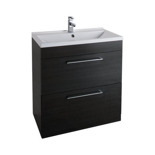 Idon Black 800mm 2 Drawer Basin Unit Bathroom Furniture Vendor 116 