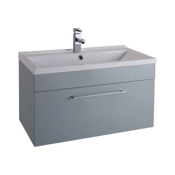 Idon Grey 800mm 1 Drawer Basin Unit Bathroom Furniture Vendor 116 