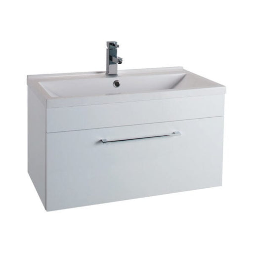 Idon Gloss White 800mm 1 Drawer Basin Unit Bathroom Furniture Vendor 116 