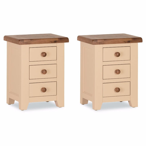 Juliet 3 Drawer Locker Bedside Table Gannon 