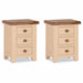 Juliet 3 Drawer Locker Bedside Table Gannon 