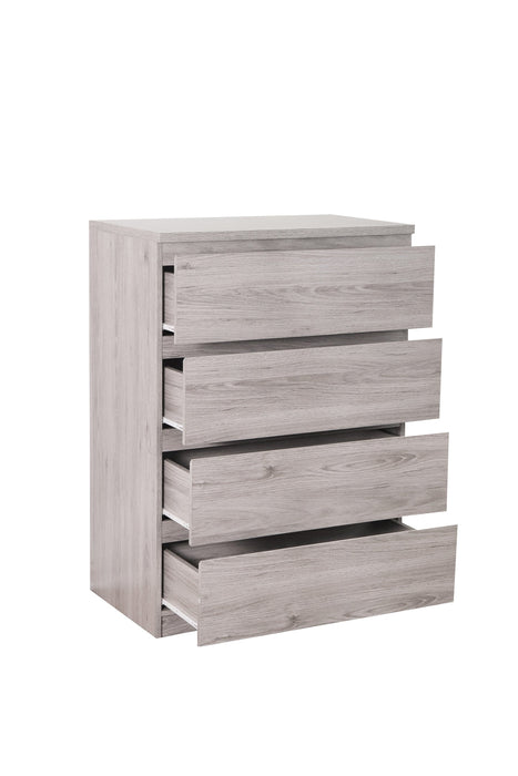 Jupiter 4 Drawer Chest - Grey Oak Chest of Drawers Julian Bowen V2 