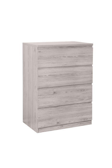 Jupiter 4 Drawer Chest - Grey Oak Chest of Drawers Julian Bowen V2 