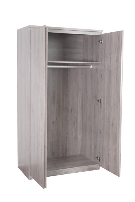 Jupiter 2 Door Wardrobe - Grey Oak Wardrobe Julian Bowen V2 