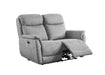 Kent Electric 2 Seater Recliner Fabric - Grey Recliner FP 