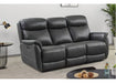 Kent Electric 3 Seater Recliner - Grey Leather Recliners FP 