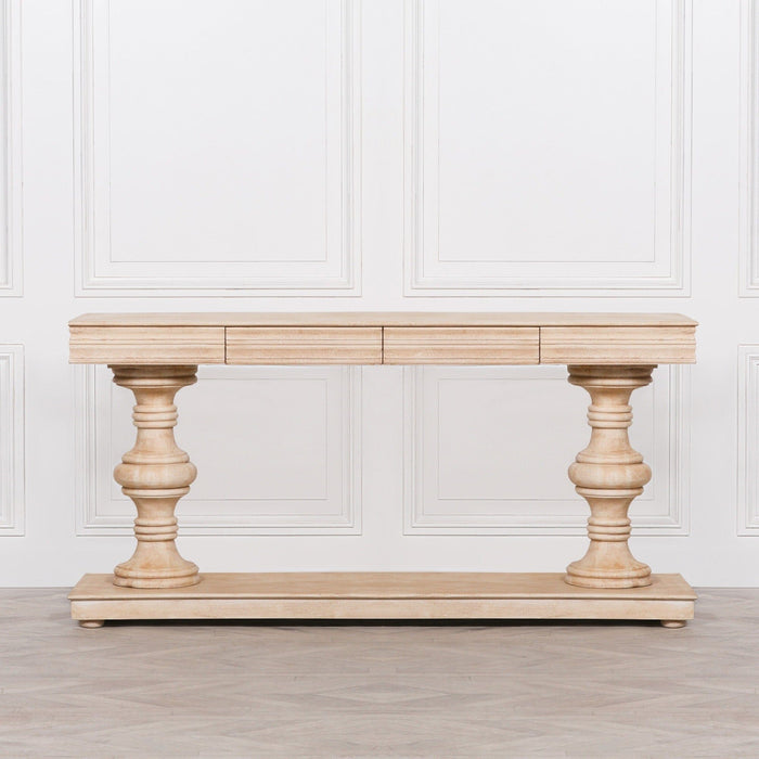 180Cm Wooden Console Table With Drawers Console Table Maison Repro 