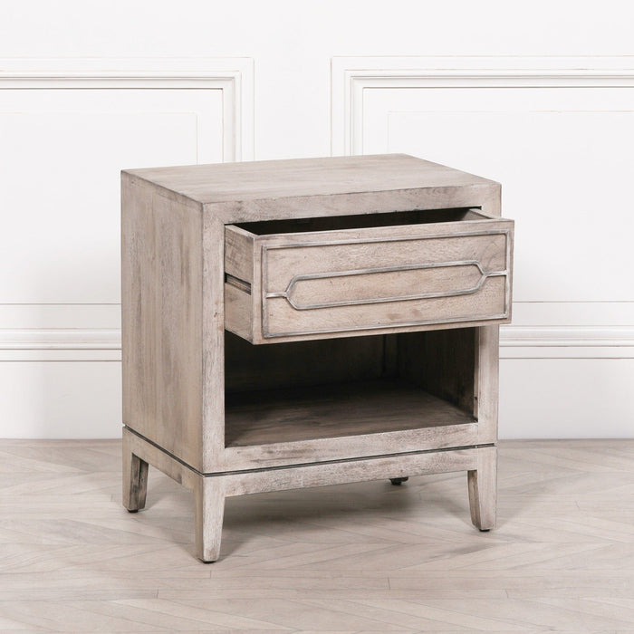 Wooden Bedside With Drawer Bedside Tables Maison Repro 