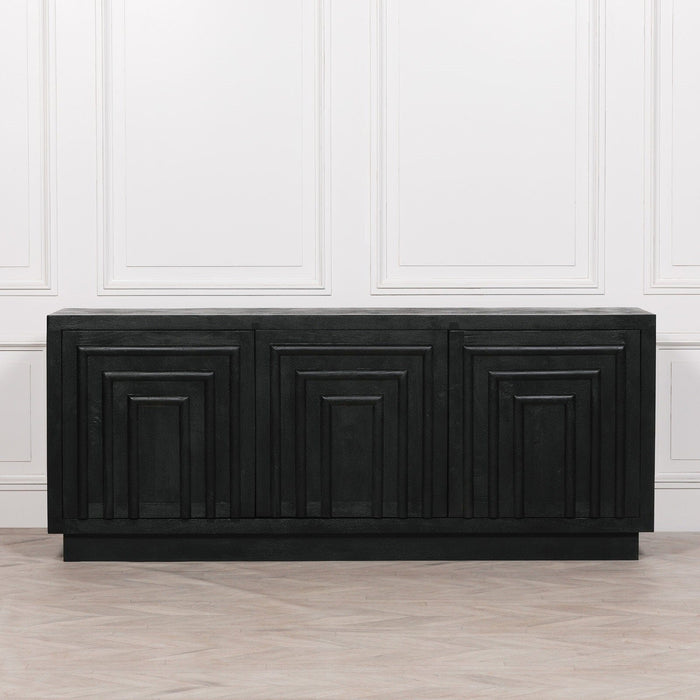 Black Wooden Contemporary Sideboard Sideboard Maison Repro 