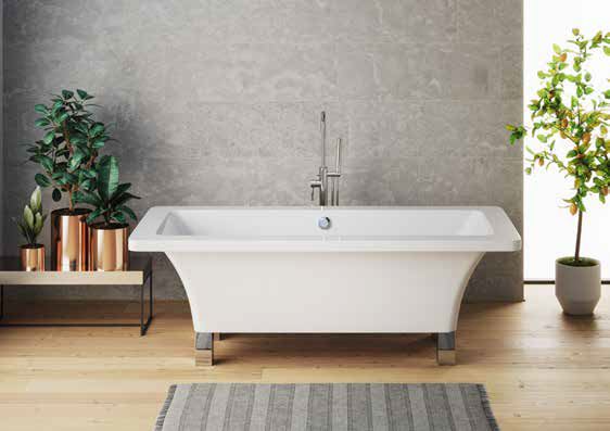 Ruby 1700mm Square Freestanding Bath inc Feet Supplier 141 