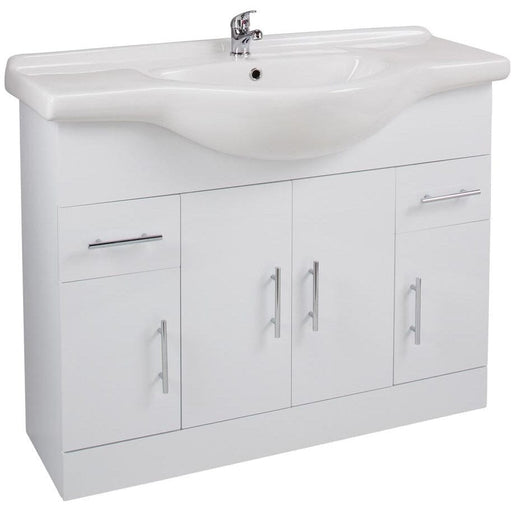 Kass 1050mm Unit 4 Door & 2 Drawer With Basin Bathroom Furniture Vendor 116 