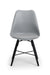 Kari Dining Chair - Grey Seat & Black Legs (2 Per Box) Dining Chairs Julian Bowen V2 