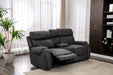 Kester Suede 2 Seater W/ Console Sofa Slate Sofas supplier 175 