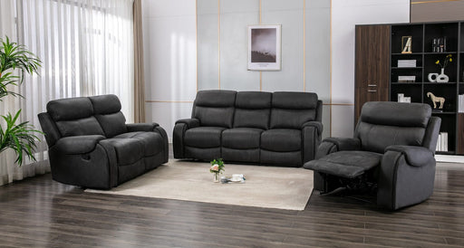 Kester Suede 2 Seater W/ Console Sofa Slate Sofas supplier 175 