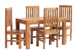 Toko Light Mango 4 Ft Dining Set With Wooden Chairs Toko IHv2 