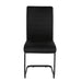 Liana Chair Black PU Black Legs Dining Chair Gannon 