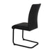 Liana Chair Black PU Black Legs Dining Chair Gannon 