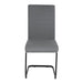 Liana Chair Grey PU Black Legs Dining Chair Gannon 