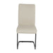 Liana Chair Taupe PU Black Legs Dining Chair Gannon 