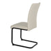 Liana Chair Taupe PU Black Legs Dining Chair Gannon 