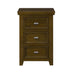 London 3 Drawer Locker Bedside Cabinet Gannon 