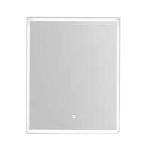 Lotus 60cm Rectangle Framed LED Mirror Matt White Supplier 141 