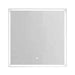 Lotus 80cm Rectangle Framed LED Mirror Matt White Supplier 141 