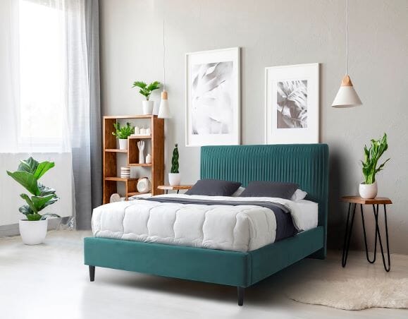 Lyla 4'6" Bed - Green Bed Frame FP 