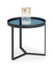 Loft Lamp Table - Smoked Glass Side Table Julian Bowen V2 