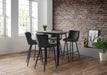 Luxe Velvet Bar Stool - Grey Bar Stools Julian Bowen V2 