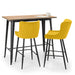 Luxe Velvet Bar Stool - Mustard Bar Stools Julian Bowen V2 