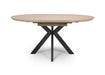 Manhattan Extending Round Table 1200-1600mm - Oak Extending Dining Table FP 