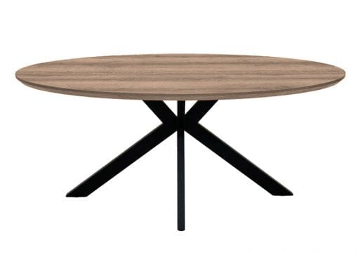 Manhattan Oval Table 1800mm - Light Walnut Dining Table FP 