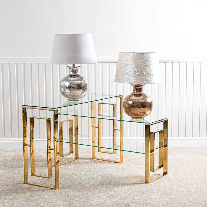 Value Apex Gold Metal Console Table Console Table CIMC 