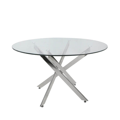 Value Nova 130cm Chrome and Glass Dining Table *(Del. 10 Days Approx. for UK & 14-21 Days for Ireland) Dining Tables CIMC 